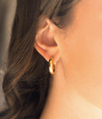 Boucles d'oreilles Sagan (Acier doré)