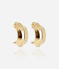 Boucles d'oreilles Kaima (Acier doré)