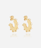 Boucles d'oreilles Eudora (Acier doré)