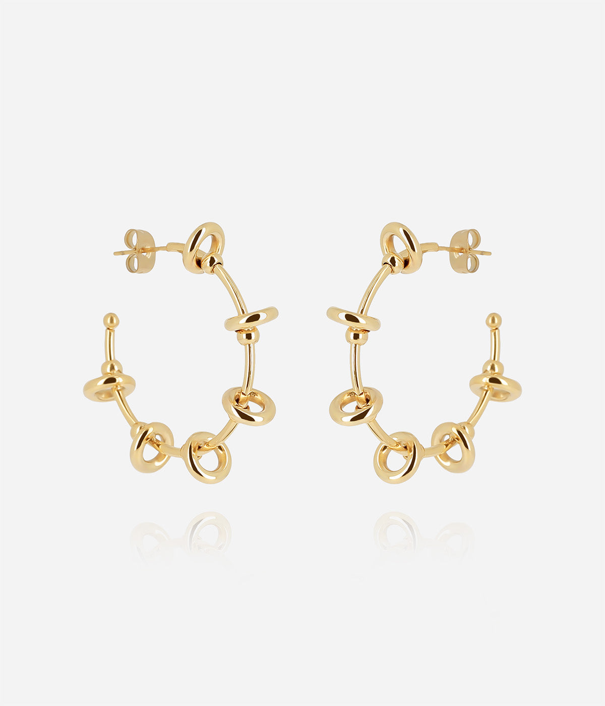 Boucles d'oreilles Mercury (Acier doré)