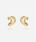 Boucles d'oreilles Girogio (Acier doré)