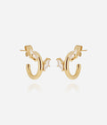 Boucles d'oreilles Mesagne (Acier doré)