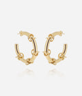 Boucles d'oreilles Balogna (Acier doré)