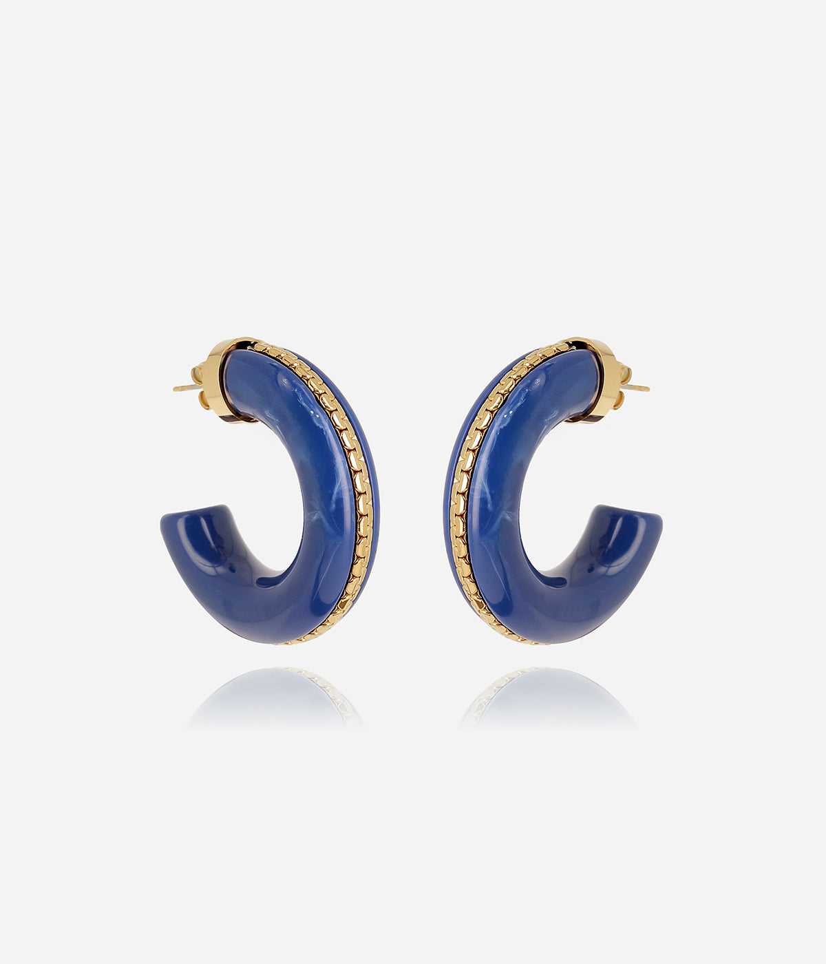 Boucles d'oreilles Monge (Acier doré)