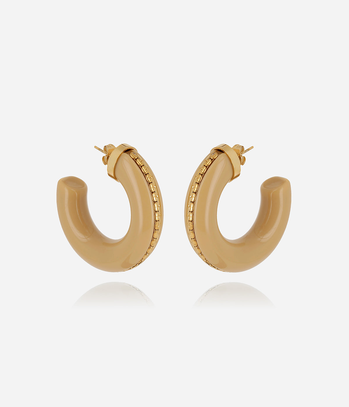 Boucles d'oreilles Zakko (Acier doré)