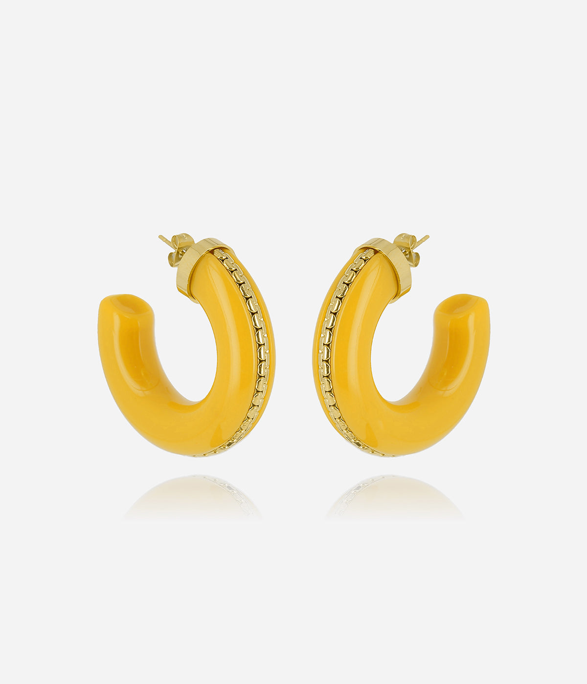 Boucles d'oreilles Zakko (Acier doré)