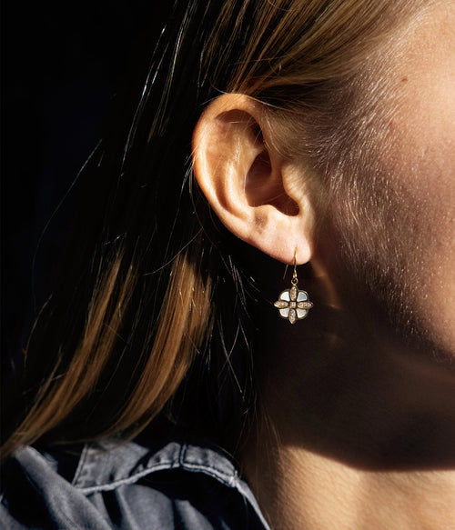Boucles d'oreilles Chambord (Acier doré)