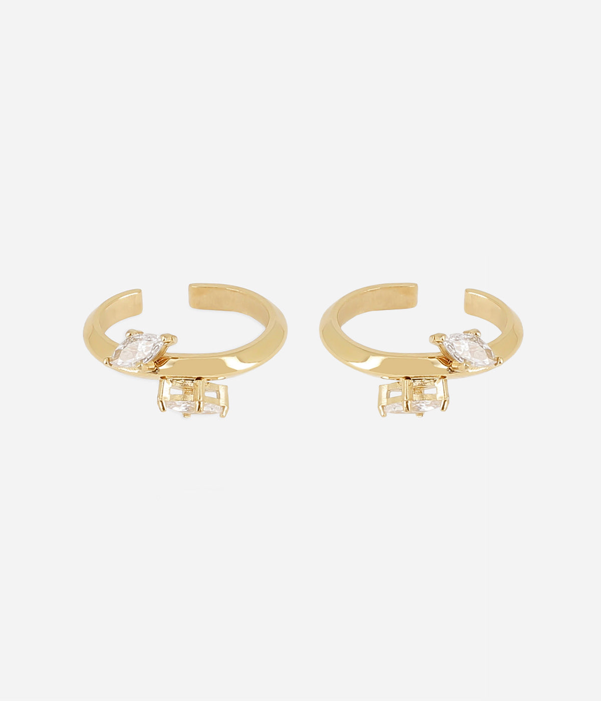Earcuffs Aléria (Acier doré)