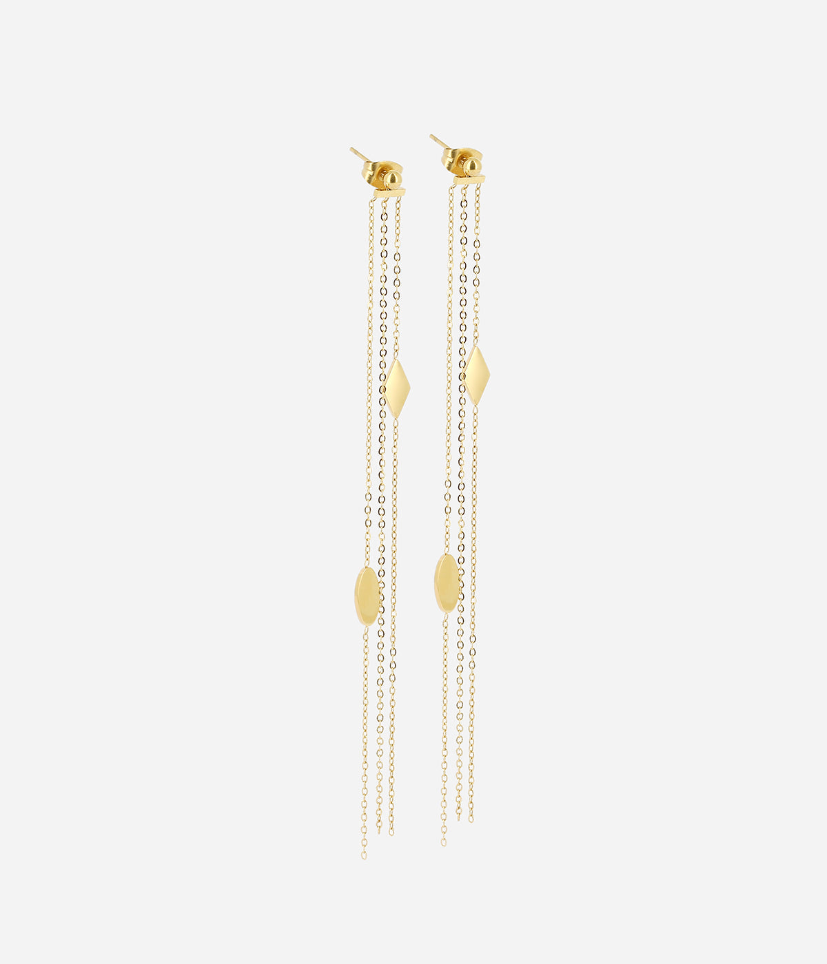 Boucles d'oreilles Cabaret (Acier doré)