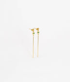 Boucles d'oreilles Sword (Acier doré)
