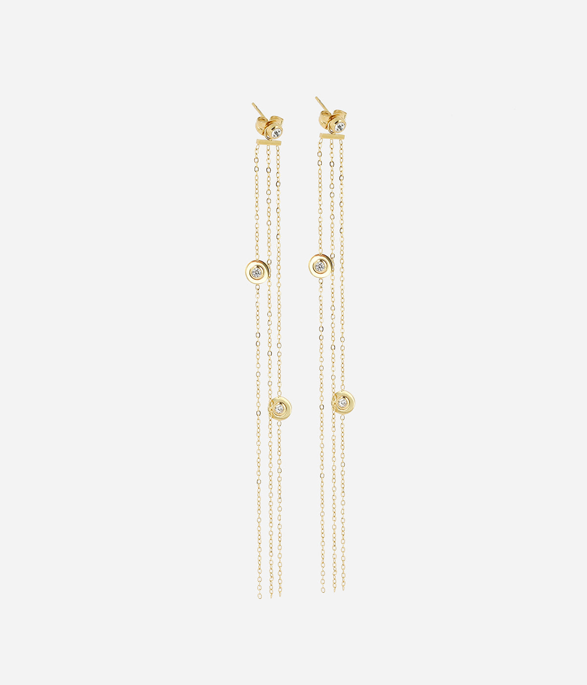 Boucles d'oreilles Festiva (Acier doré)