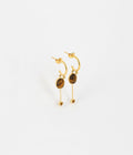 Boucles d'oreilles Baza (Acier doré)