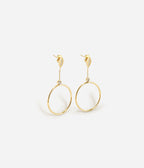 Boucles d'oreilles Lyn (Acier doré)