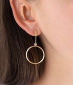 Boucles d'oreilles Lyn (Acier doré)