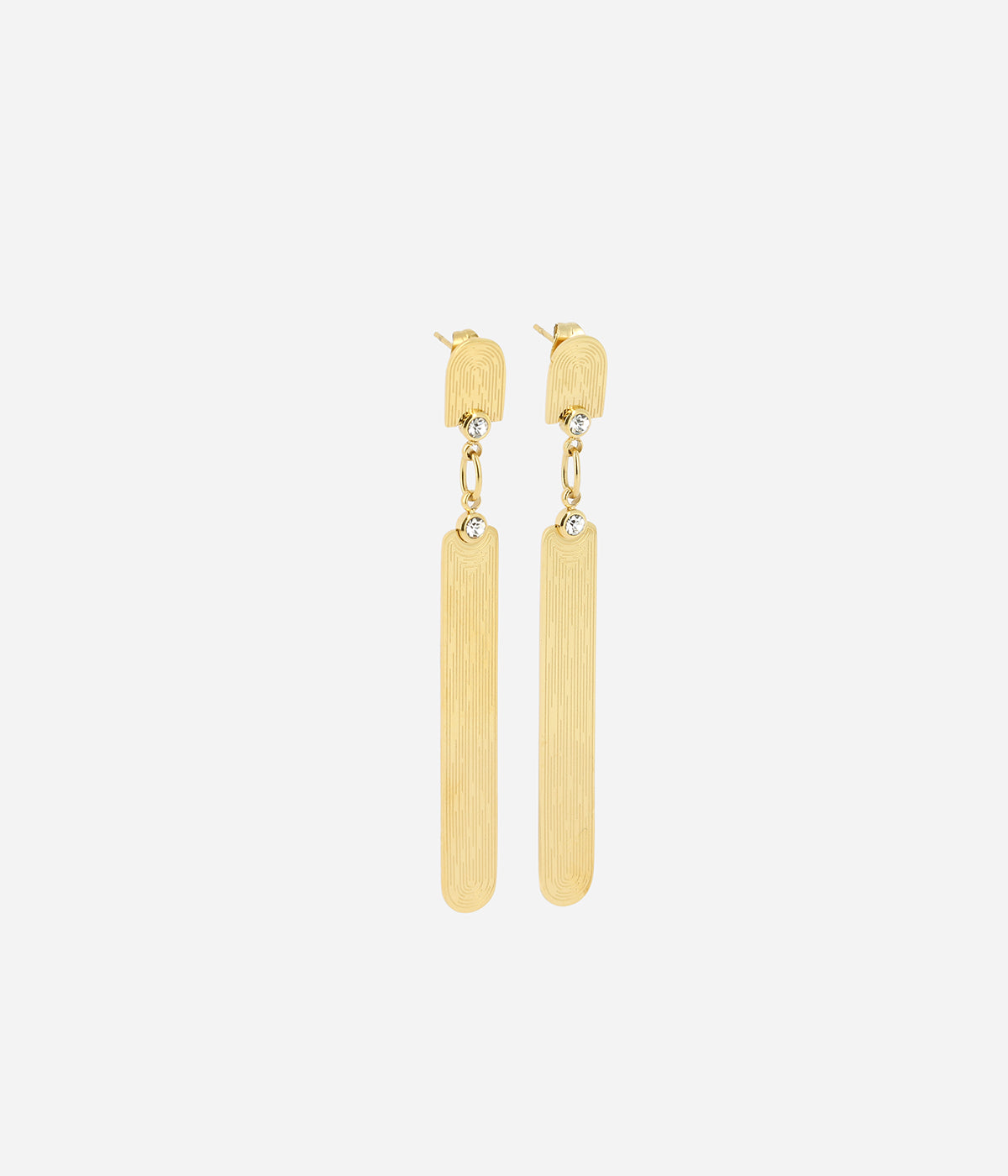 Boucles d'oreilles Yapal (Acier doré)