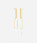 Boucles d'oreilles Rebel (Acier doré)