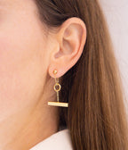 Boucles d'oreilles Furio (Acier doré)