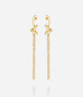 Boucles d'oreilles Savina (Acier doré)