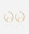 Boucles d'oreilles Vicky (Acier doré)