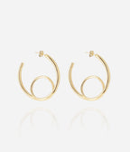 Boucles d'oreilles Vicky (Acier doré)
