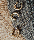 Boucles d'oreilles Tancredi (Acier doré)
