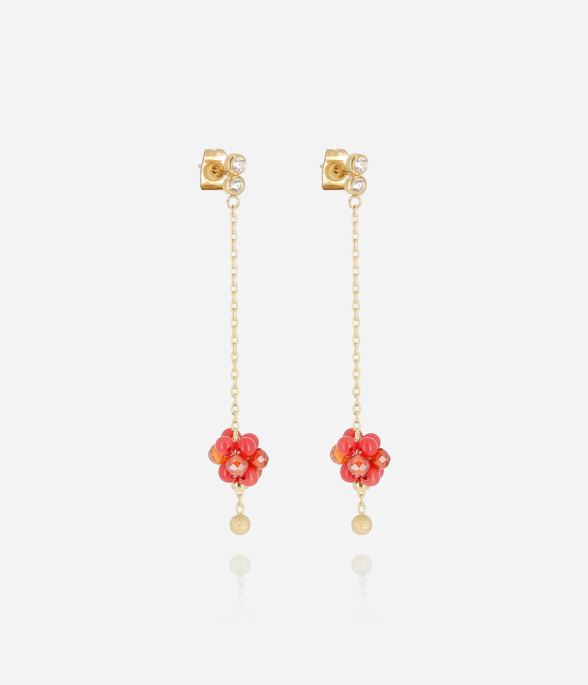 Boucles d'oreilles Bacca (Acier doré)