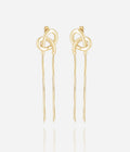 Boucles d'oreilles Bretzel (Acier doré)