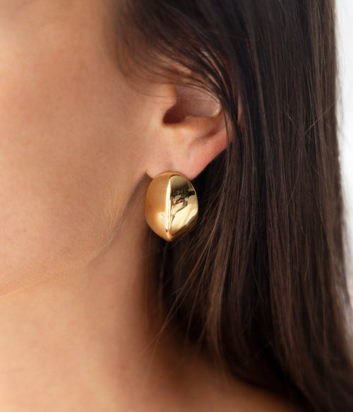 Boucles d'oreilles Althéa (Acier doré)