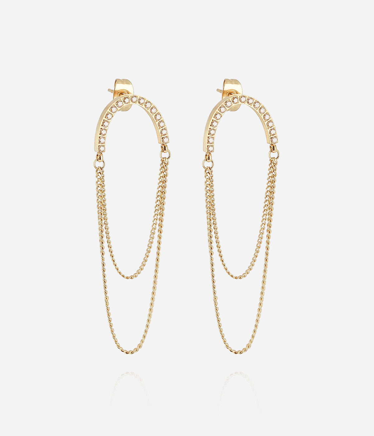 Boucles d'oreilles Celio (Acier doré)