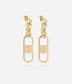 Boucles d'oreilles Oxya (Acier doré)