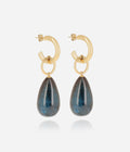 Boucles d'oreilles Alban (Acier doré)