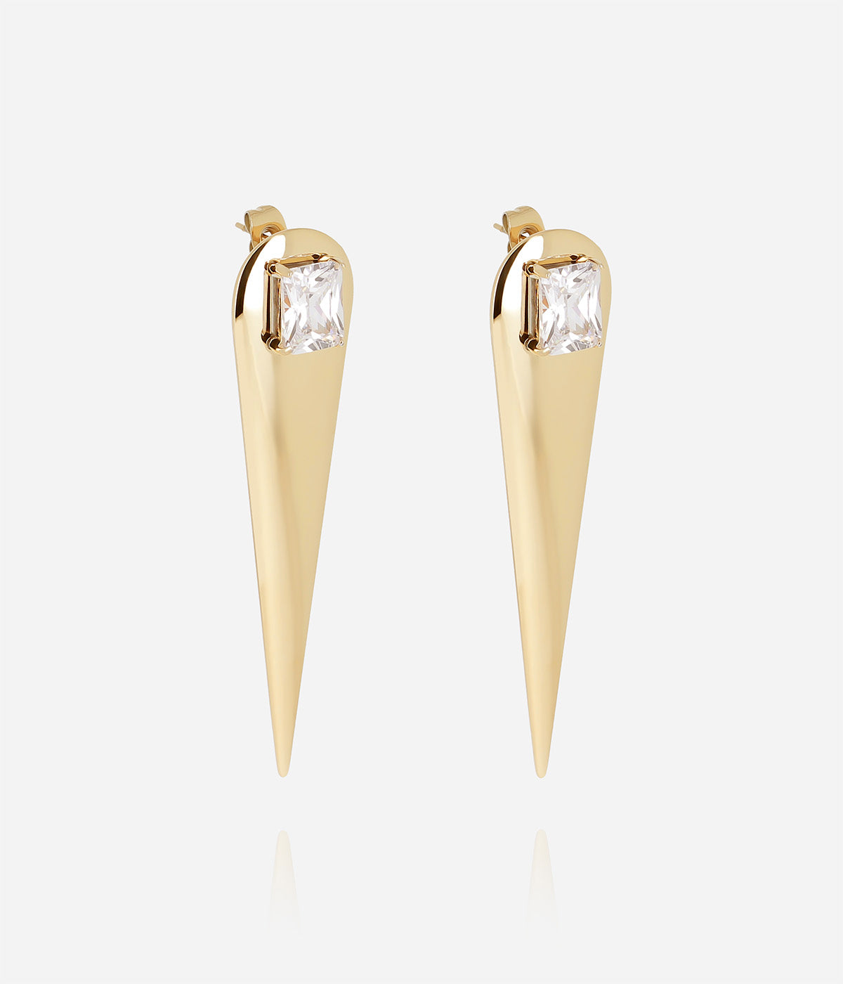 Boucles d'oreilles Phileas (Acier doré)