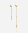 Boucles d'oreilles Moka (Acier doré)
