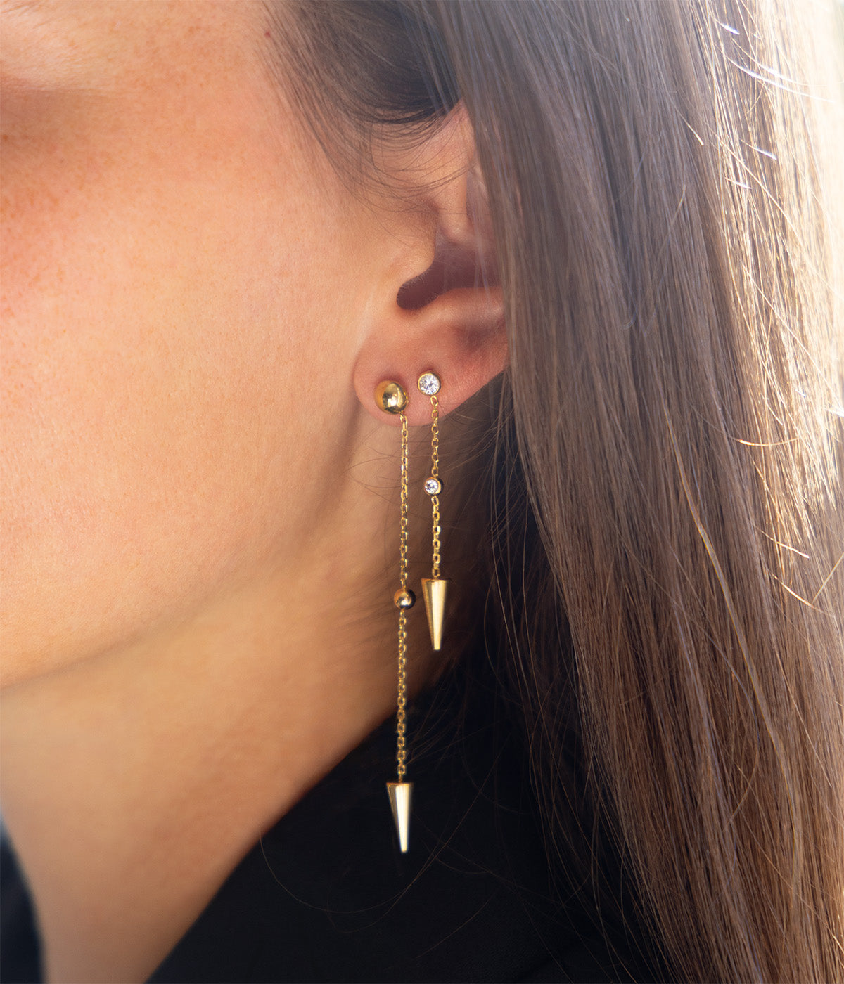 Boucles d'oreilles Moka (Acier)