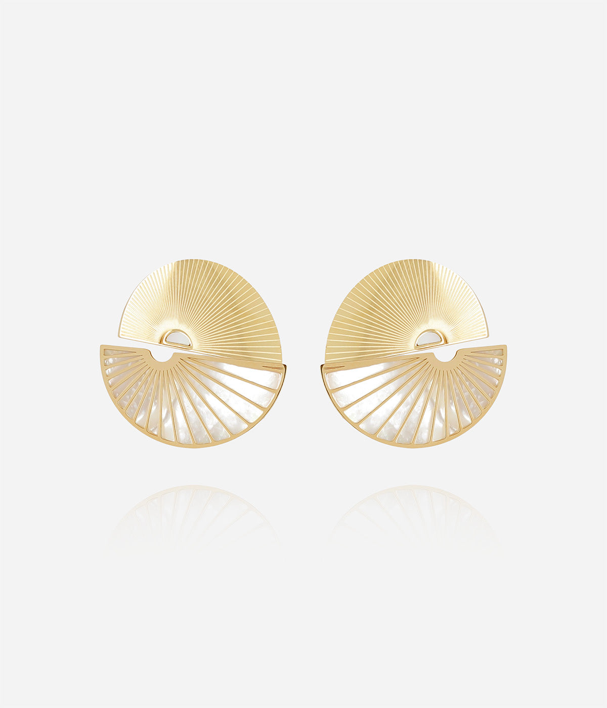 Boucles d'oreilles Mirage (Acier doré)
