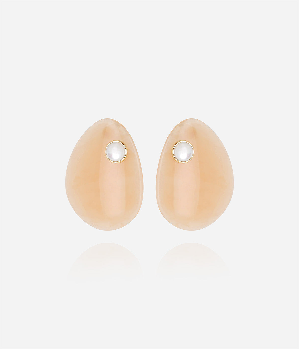 Boucles d'oreilles Monstera (Acier doré)