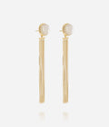 Boucles d'oreilles Medusa (Acier doré)