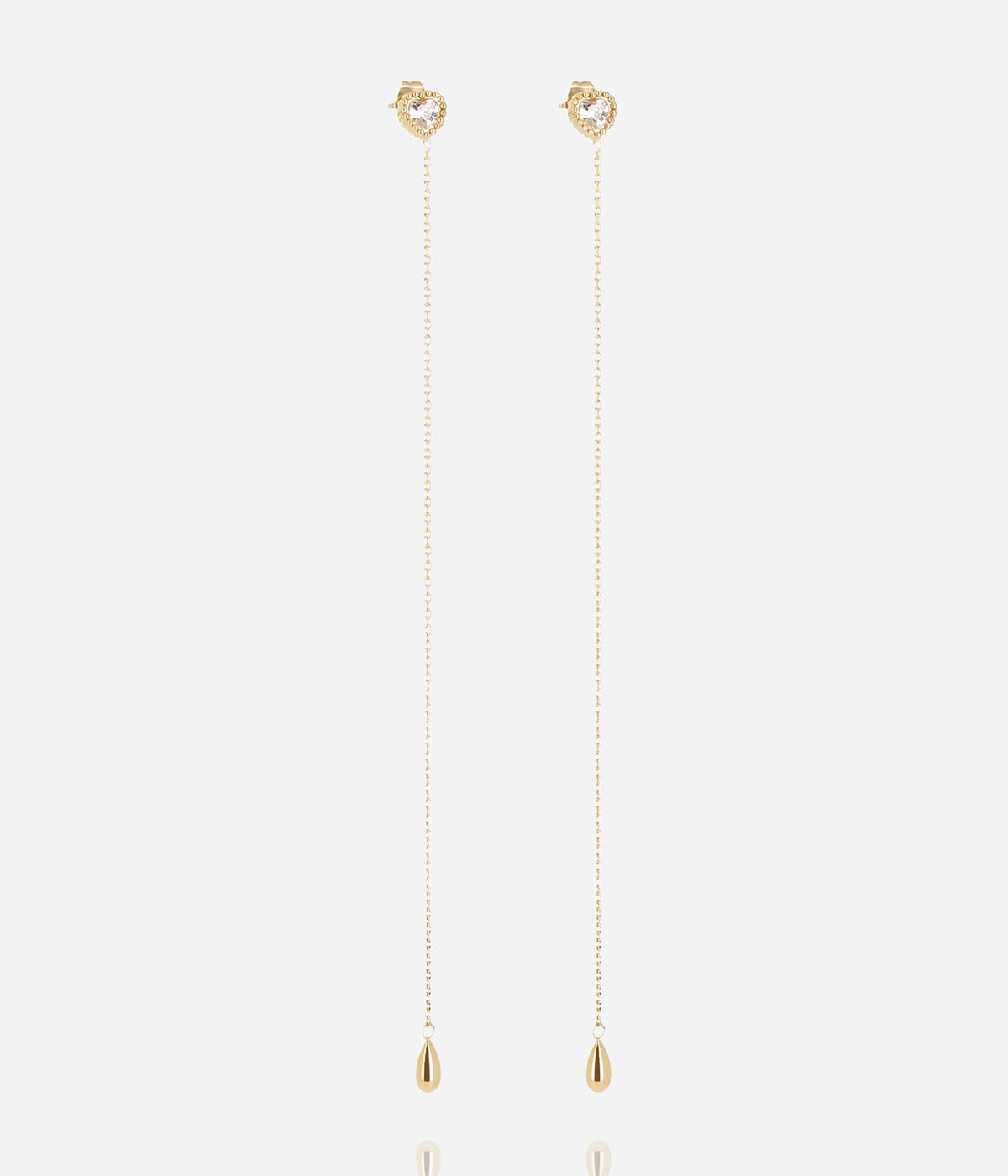Boucles d'oreilles Halley (Acier doré)