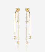 Boucles d'oreilles Aradeo (Acier doré)