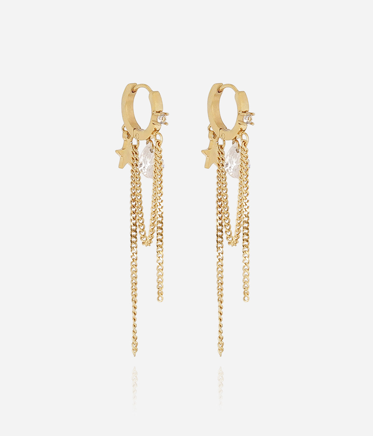 Boucles d'oreilles Bitonto (Acier doré)
