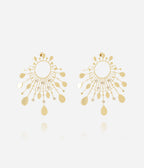 Boucles d'oreilles Nikka (Acier doré)