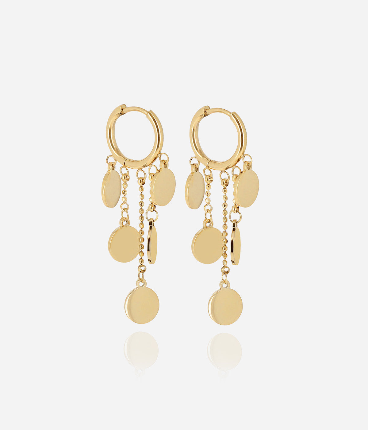 Boucles d'oreilles Corato (Acier doré)