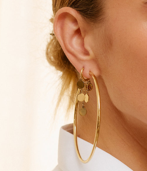 Boucles d'oreilles Corato (Acier doré)