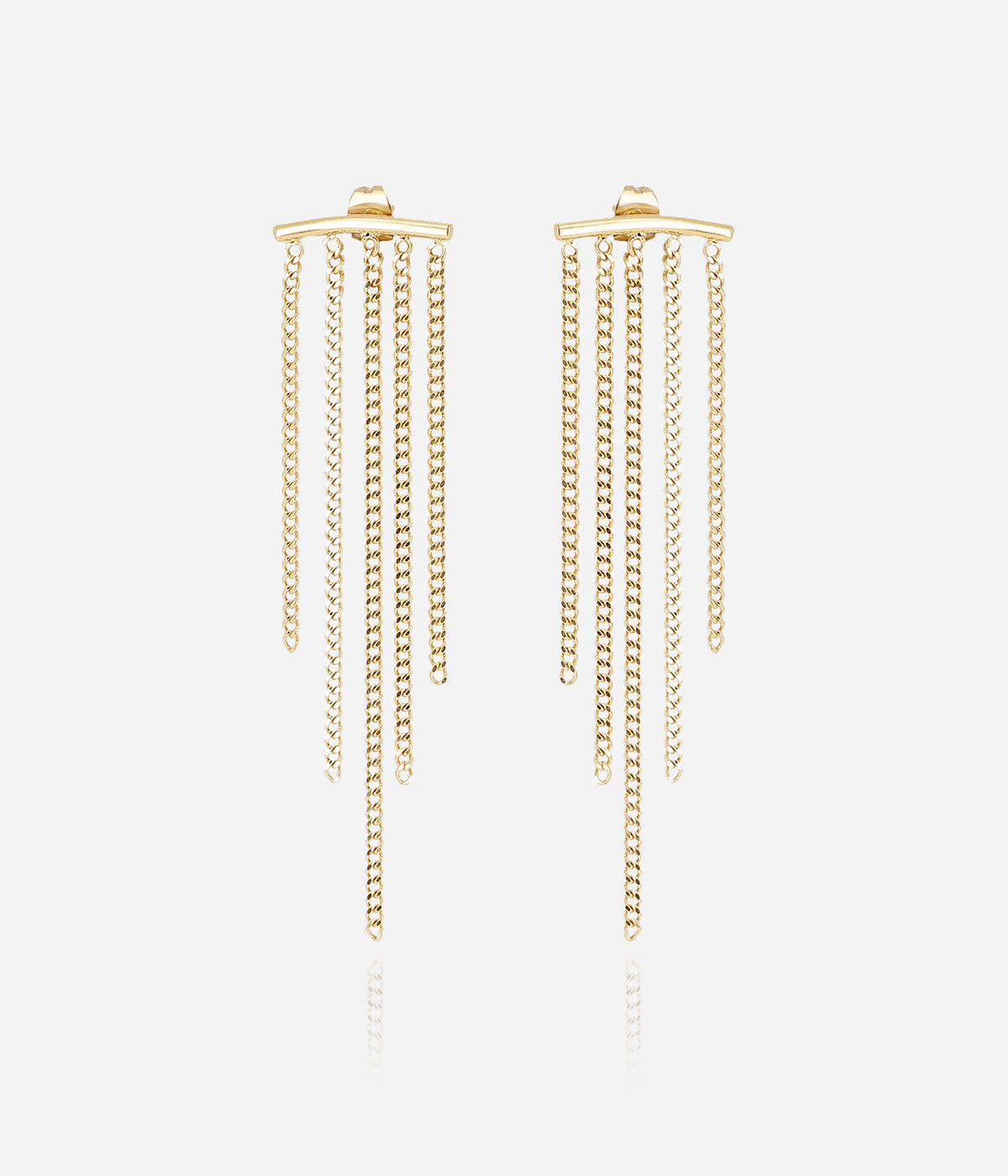 Boucles d'oreilles Gallico (Acier doré)