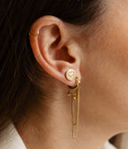 Boucles d'oreilles Penne (Acier doré)