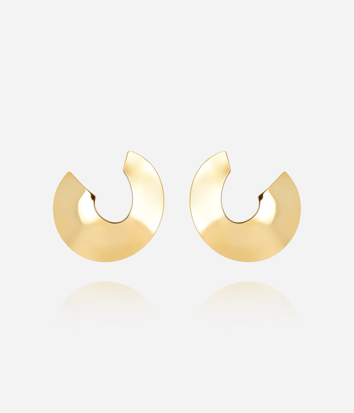 Boucles d'oreilles Albuq (Acier doré)