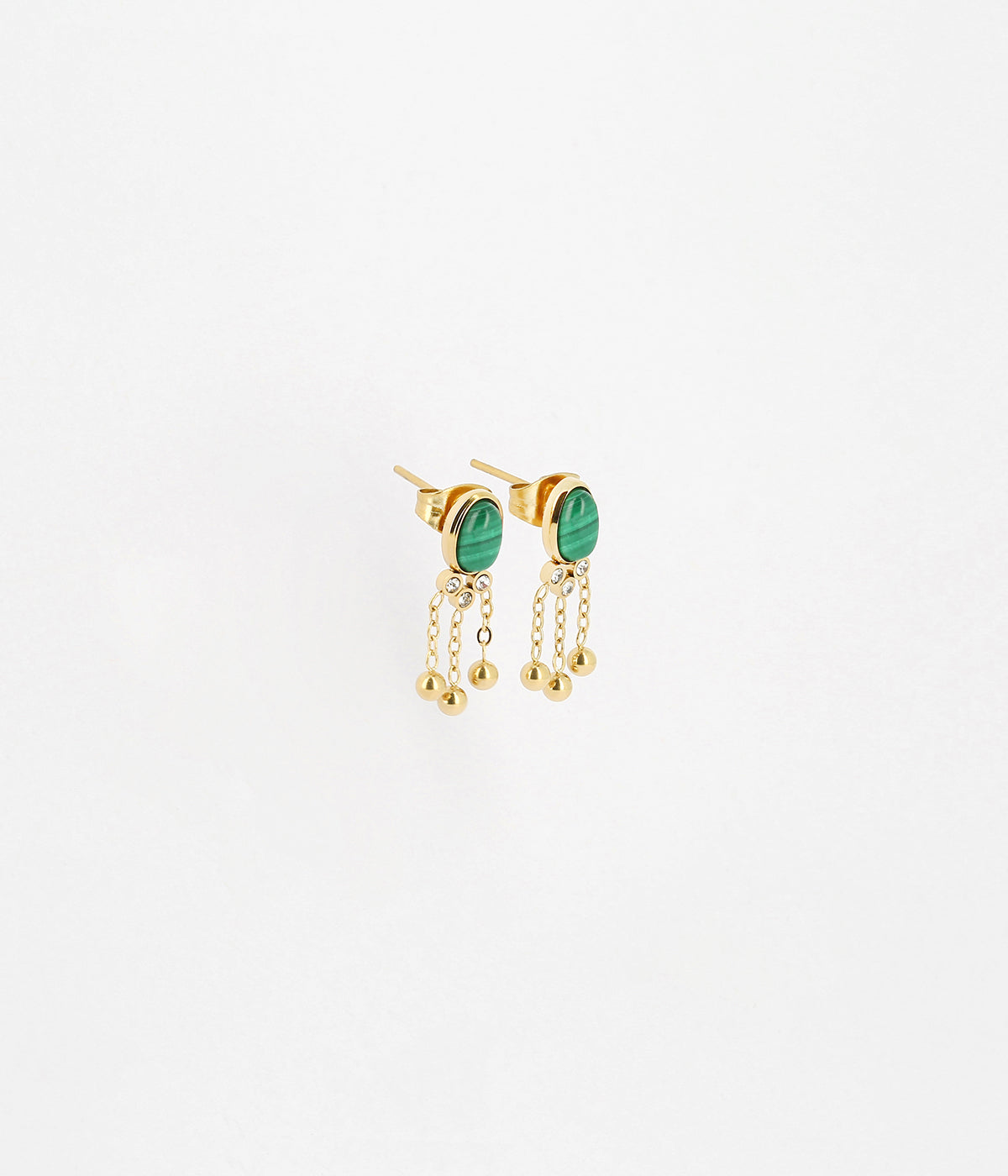 Boucles d'oreilles Séville (Acier doré)