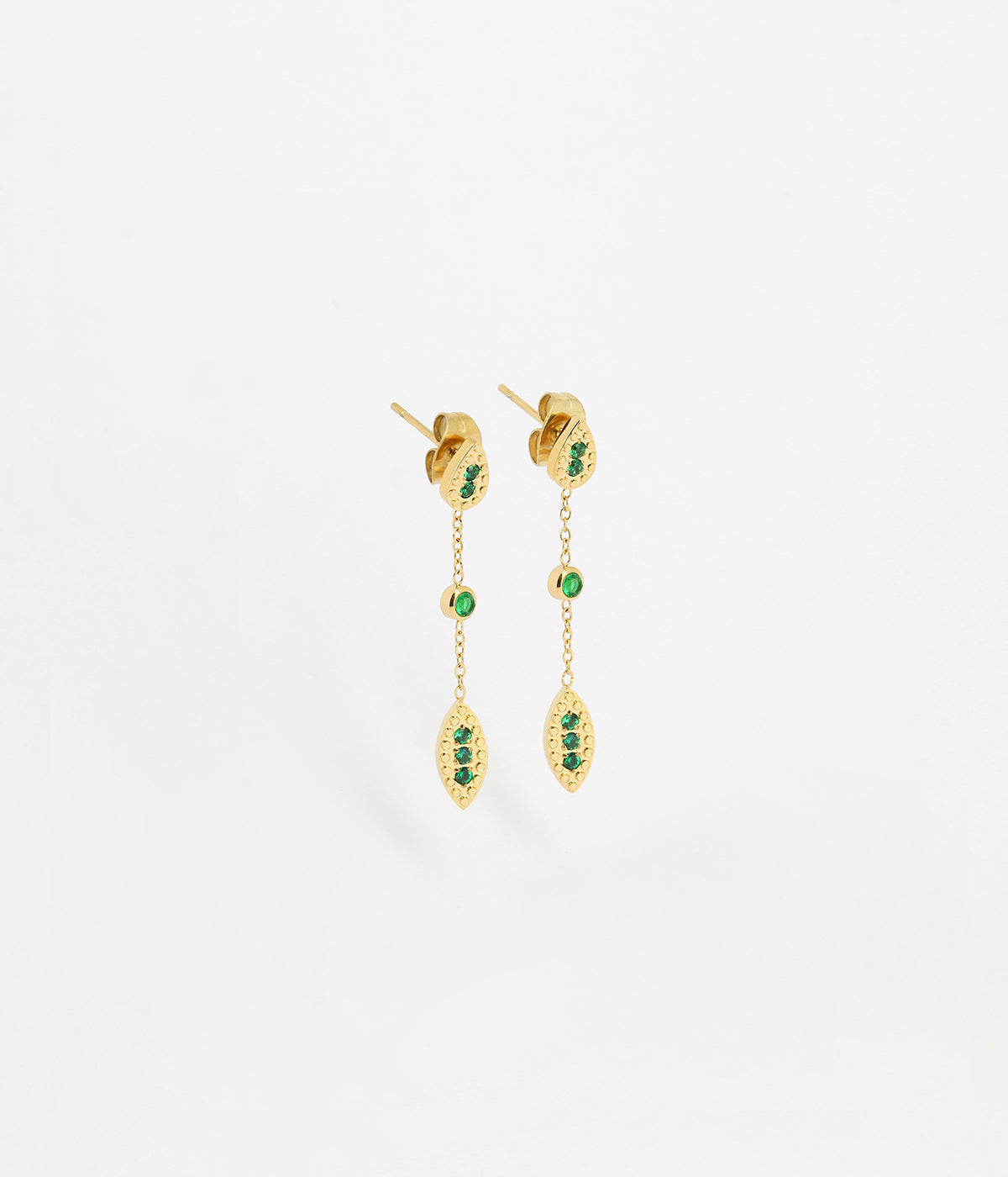 Boucles d'oreilles Leyva (Acier doré)