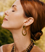 Boucles d'oreilles Leyva (Acier doré)