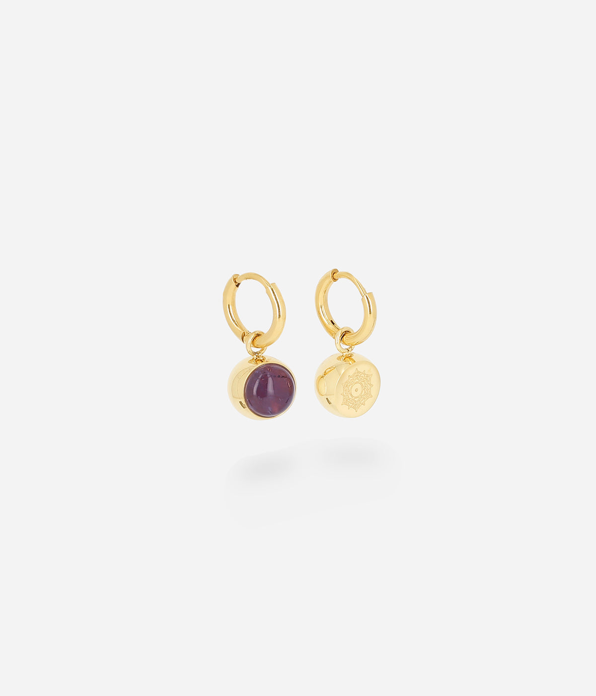 Boucles d'oreilles Finni (Acier doré)